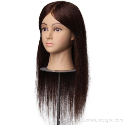100 human hair training head for hairdressers mannequin head